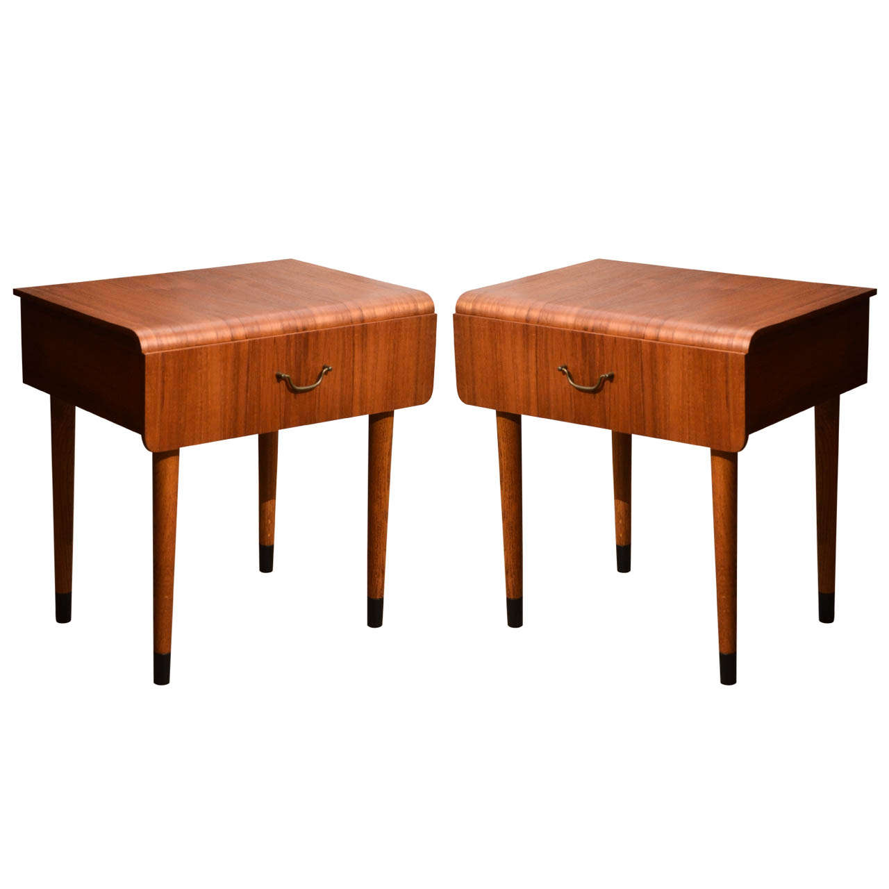Pair of MidCentury Teak Side Tables in the Style of Severin Hansen Jr