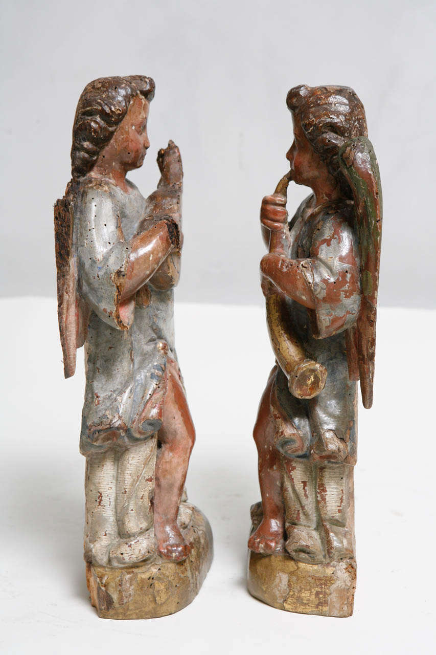 18th Century Pair of Italian Angels 1