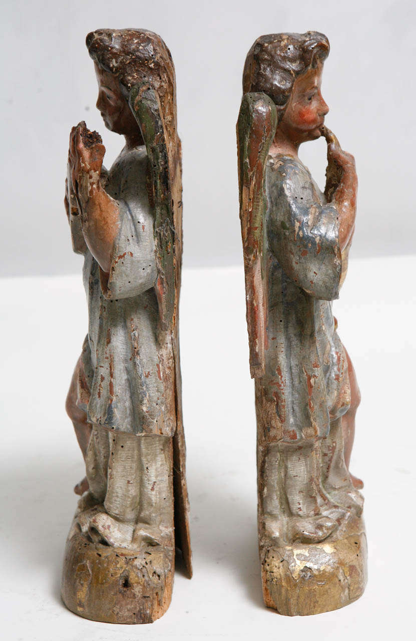 18th Century Pair of Italian Angels 3