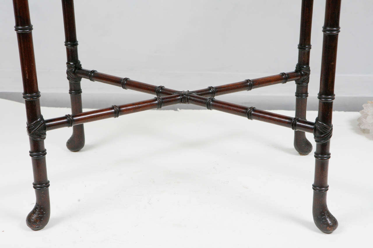 19th Century Japanese Walnut Tray on Stand For Sale 4