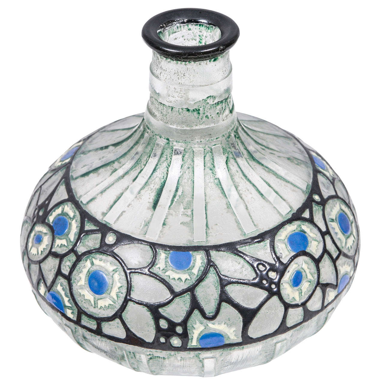 1920er Jahre Französische Delatte-Vase im Angebot