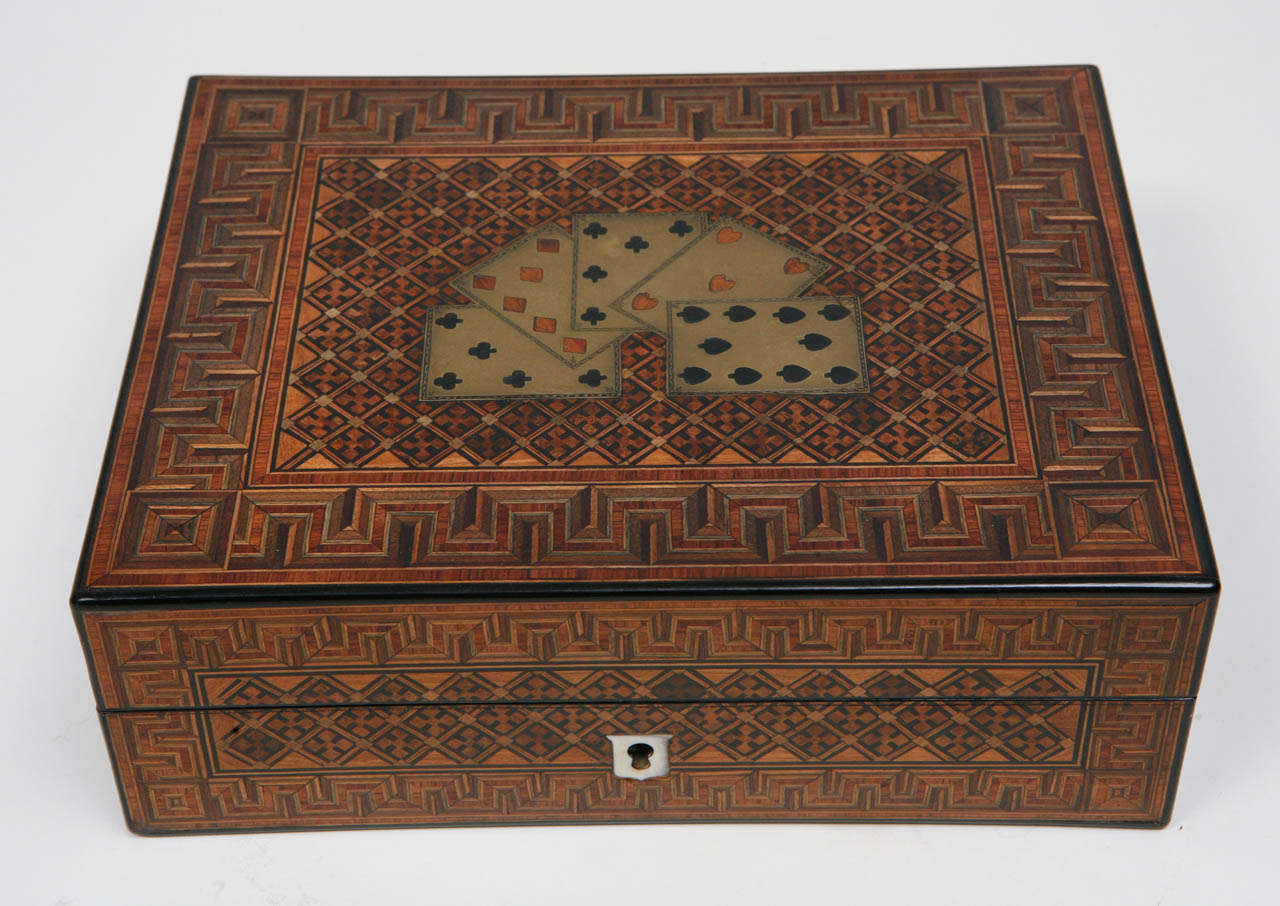 19th Century English Game Box In Excellent Condition In Los Angeles, CA
