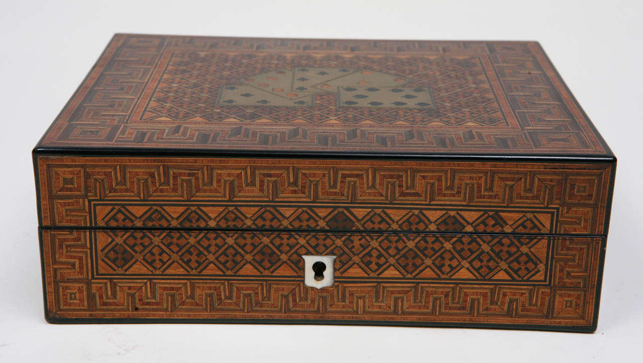 Brass 19th Century English Game Box