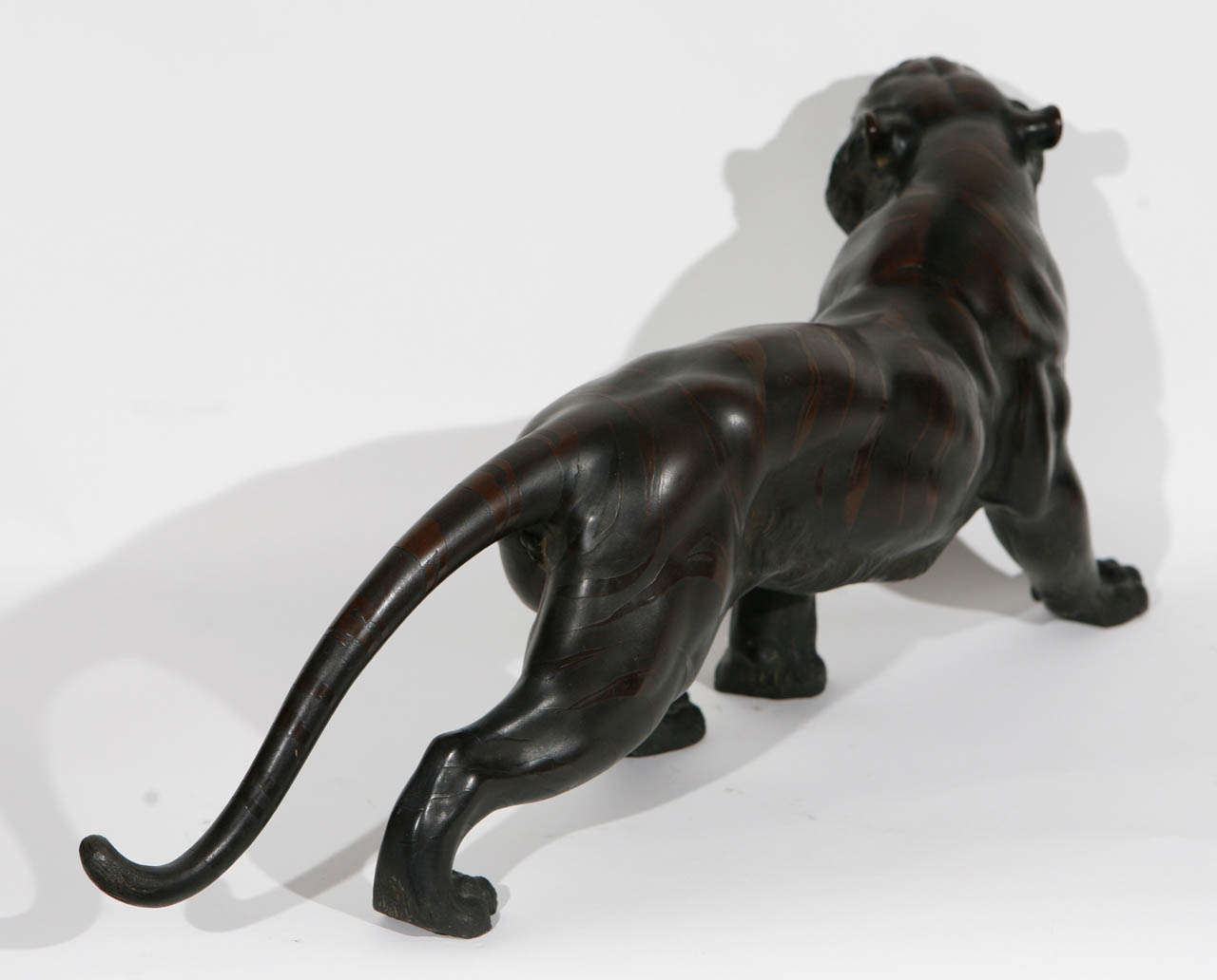 tigre en bronze japonais des années 1900 2