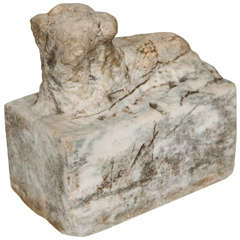 16th Century French Carved Marble Animal Sculpture 6