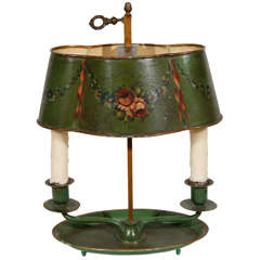 Single 19th Century French Tole Lamp