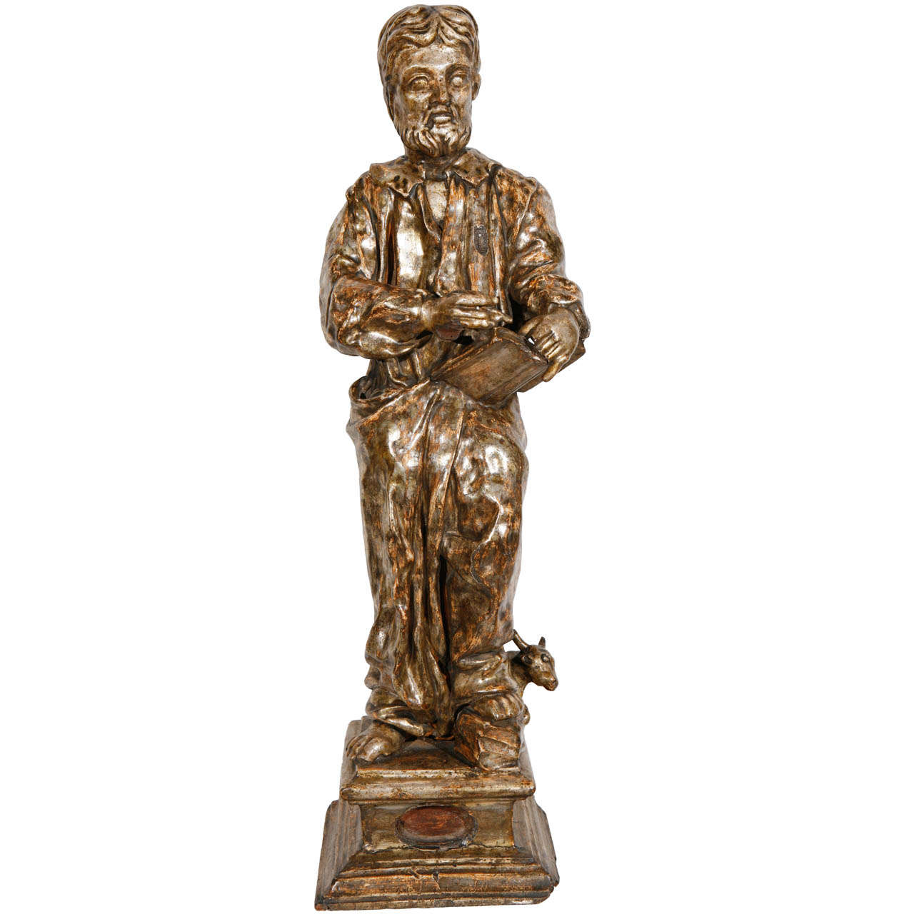 Statue d'érudit italienne du XVIIIe siècle
