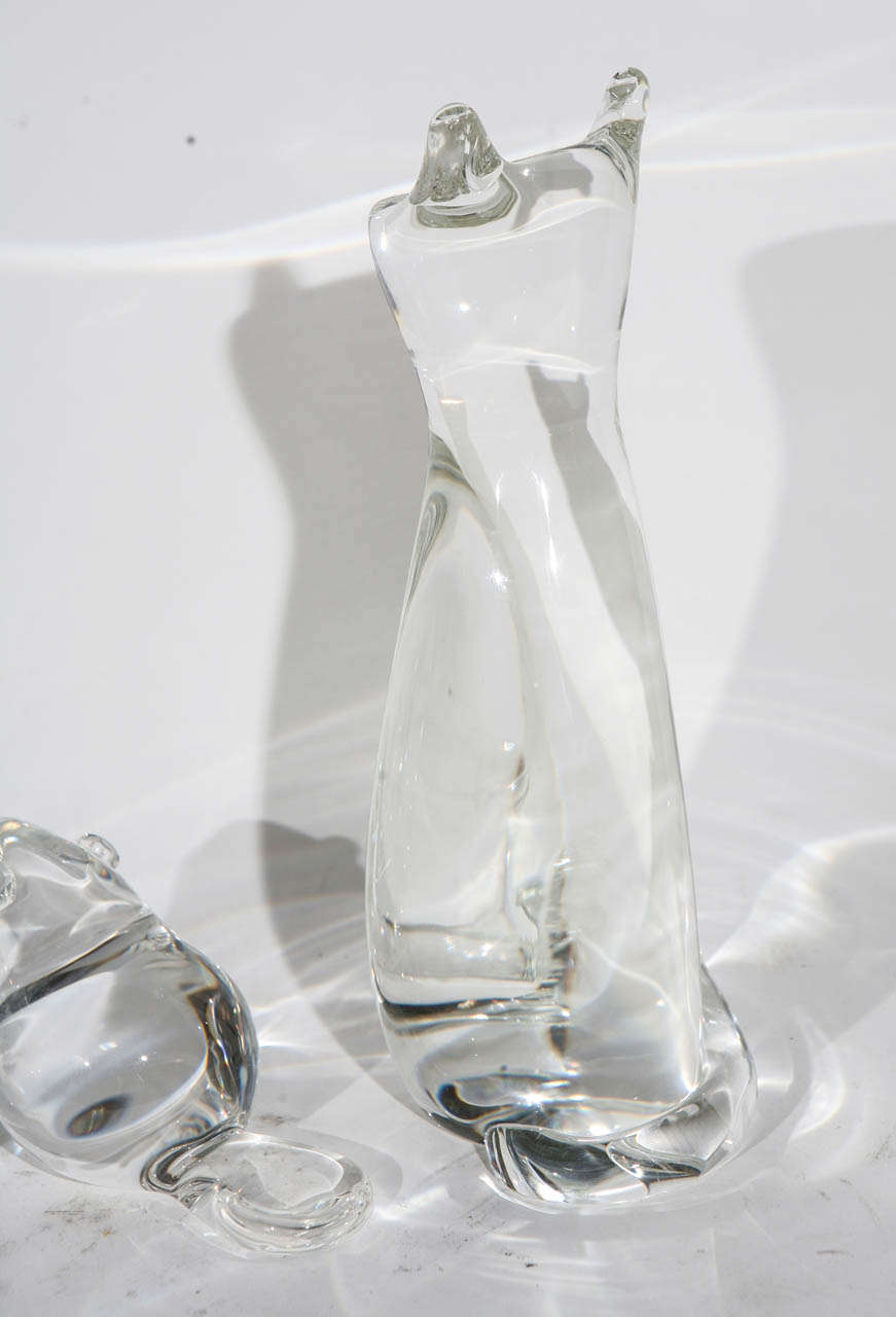 Gruppe von 5 Steuben Glas Tiere 4