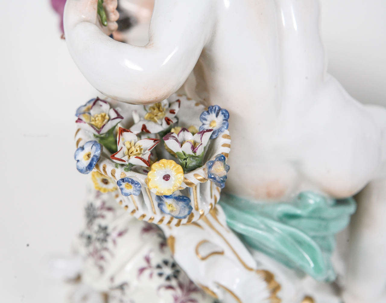 Pair of 19th Century French Porcelain Figures For Sale at 1stDibs