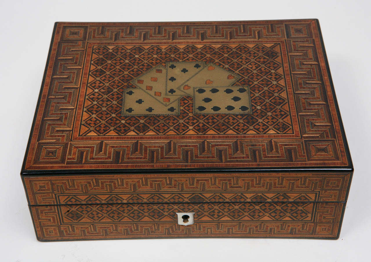 19th Century English Game Box For Sale at 1stdibs