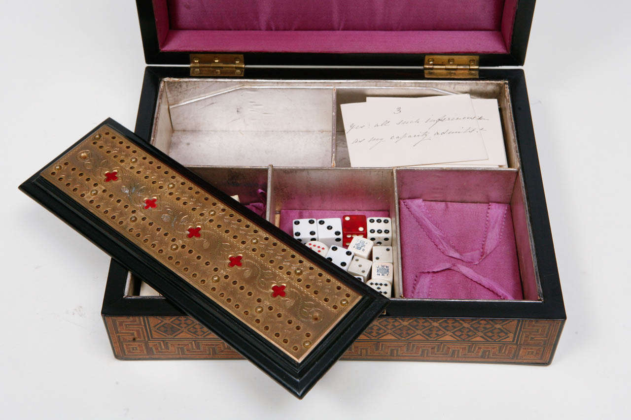 19th Century English Game Box For Sale at 1stdibs