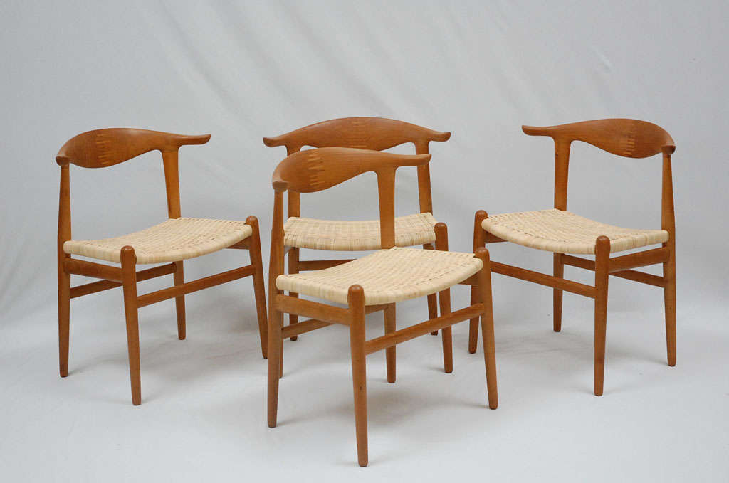 4 Hans Wegner Cow Horn Chairs