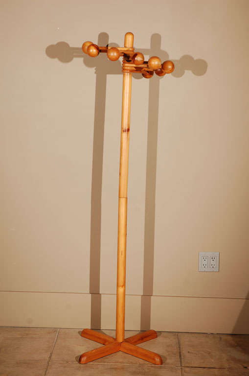 Danish Ball & Pinion Coat Rack