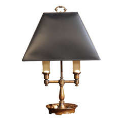 Double Light Brass Desk Lamp