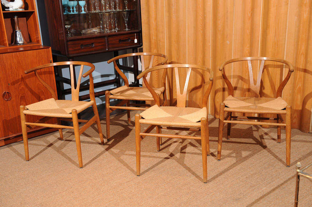 Pair of Hans Wegner Wishbone Chairs