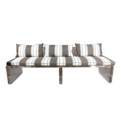 Indoor/Outdoor Lucite Bench