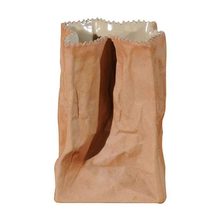 Tapio Wirkkala Brown Paper Bag Vase