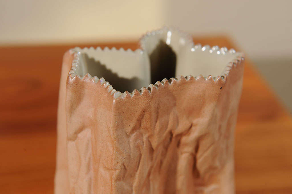 Tapio Wirkkala Brown Paper Bag Vase at 1stDibs