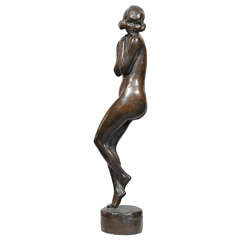 Art Deco Nude Bronze