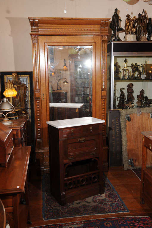 antique barber shop cabinets
