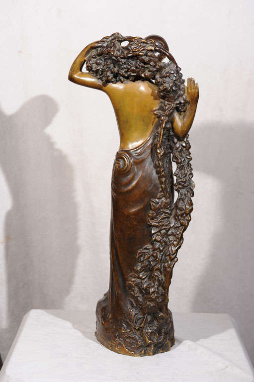 20ième siècle Bronze Art Déco Signé « G. Gillot », Édition Pomone en vente