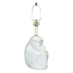 French Mid Century Ceramic Monkey Form Lamp