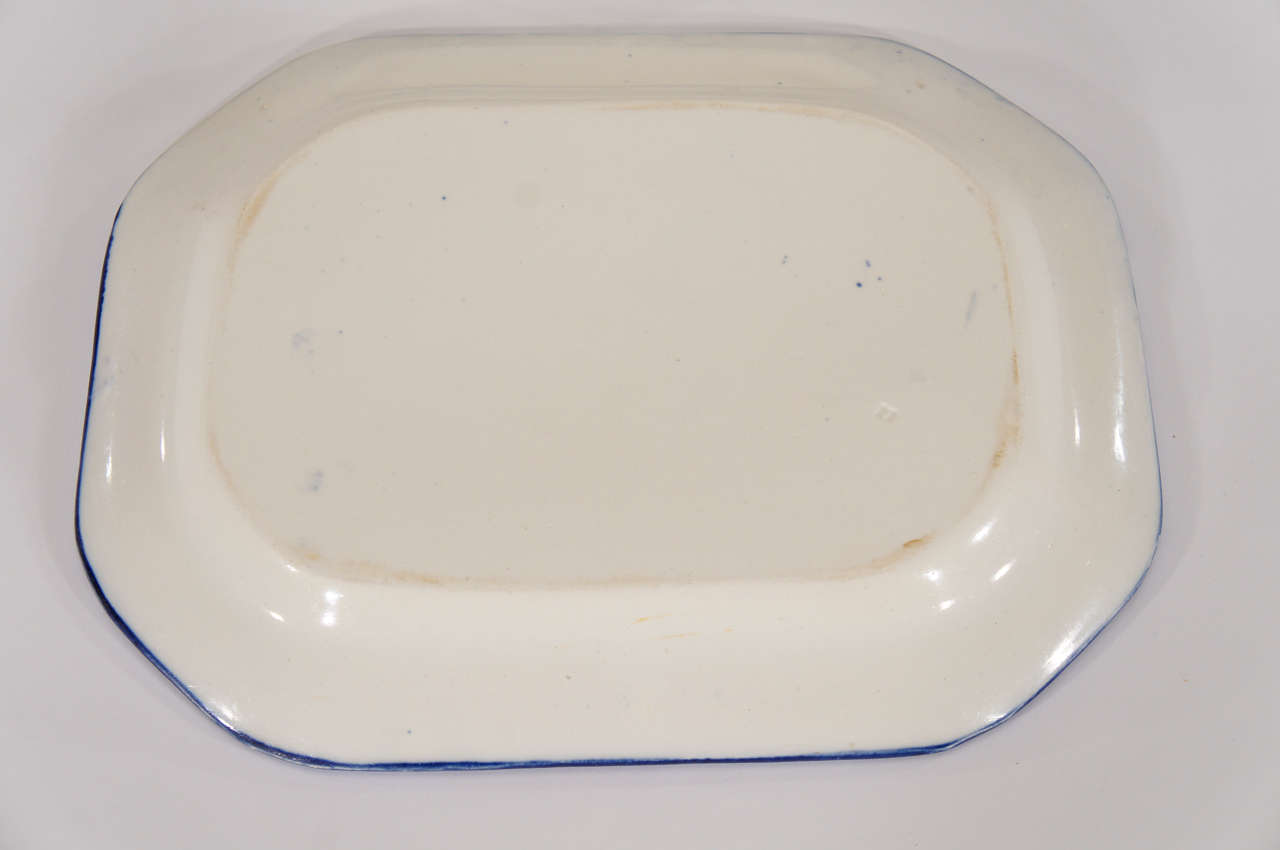 18th Century and Earlier Set of 6 Leeds Creamware Shell Edge Graduated Platters