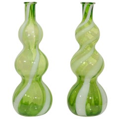 Pair of Italian Glass Vases