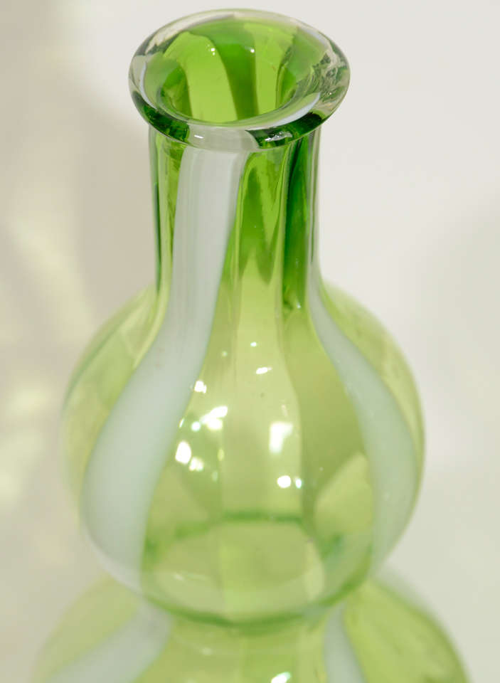 Pair of Italian Glass Vases at 1stDibs