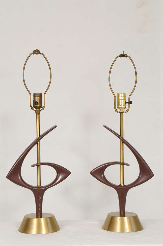 1960s Sculptural Rembrandt Lamps