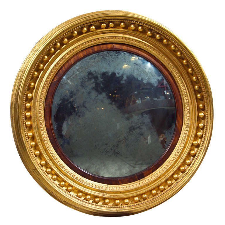 Regency English Convex Mirror