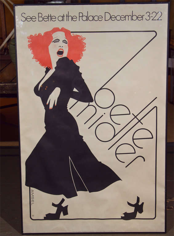 Vintage Bette Midler Theater Poster