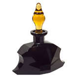 Art Deco Perfume Black Jet Glass