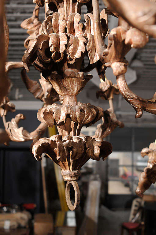 Carved Italian Monkey Chandelier 1