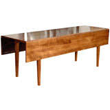 Tiger Maple Drop Leaf Farm Table