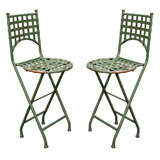 Pair of Vintage French Bar Stools