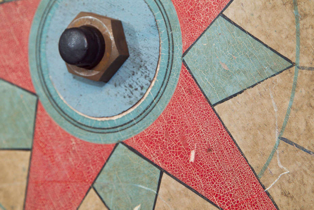 20th Century Large Double-Sided Carnival Game Wheel