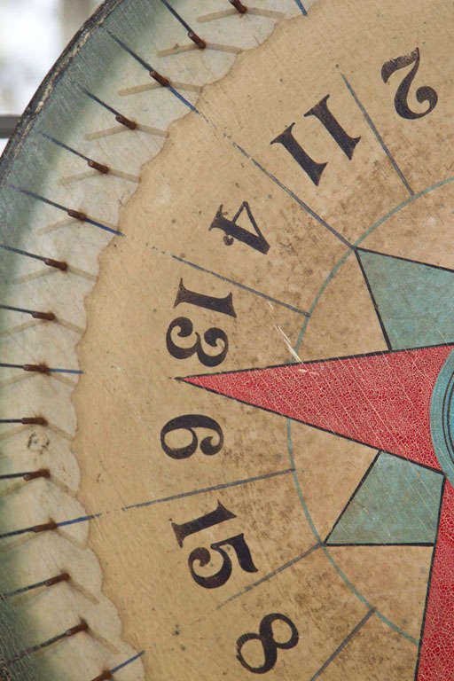 Large DoubleSided Carnival Game Wheel at 1stDibs