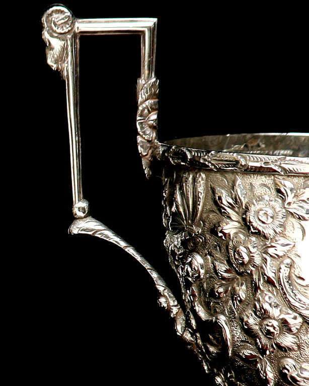 American Pair of  Baltimore Sterling Double Handled Cups