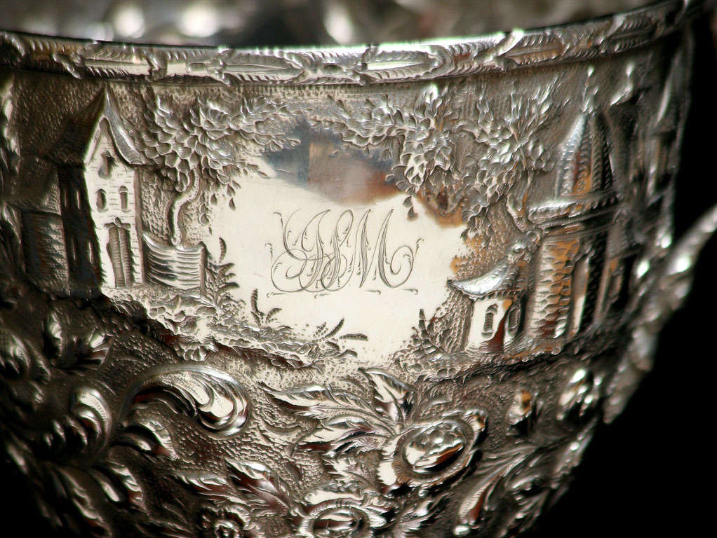 Sterling Silver Pair of  Baltimore Sterling Double Handled Cups