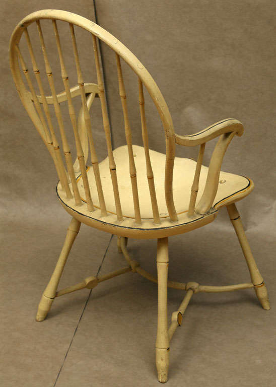 American Painted Windsor Arm Chair 1