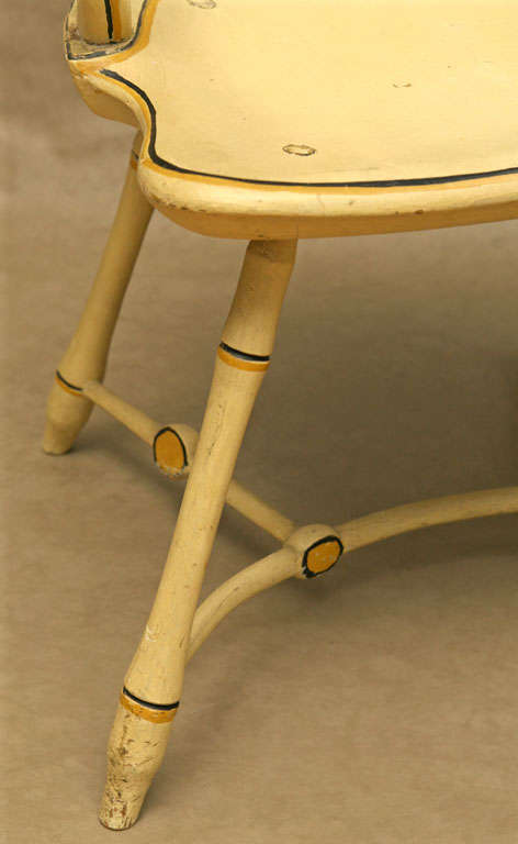 American Painted Windsor Arm Chair 5