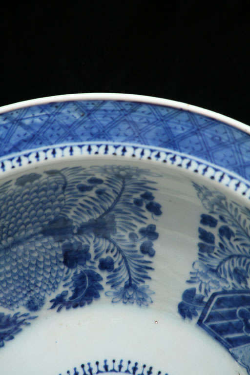 Large Chinese Fitzhugh Blue and White Bowl 1