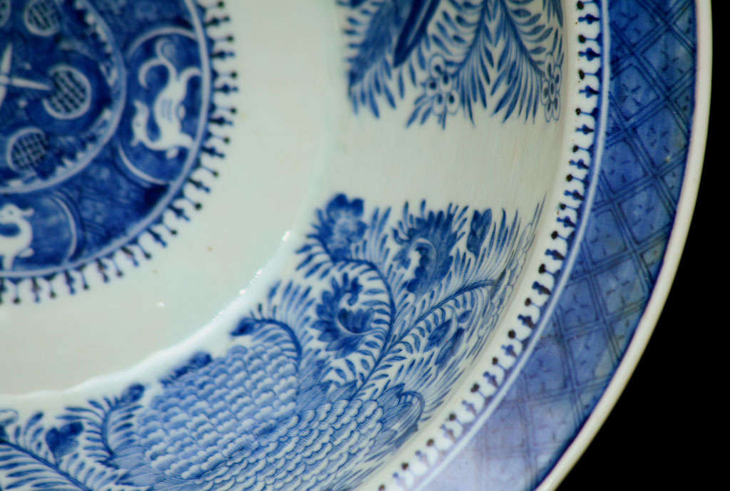 Large Chinese Fitzhugh Blue and White Bowl 2
