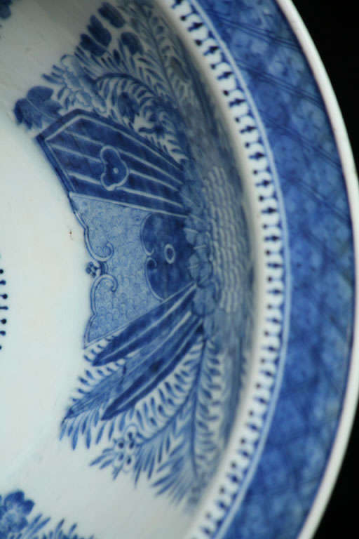 Large Chinese Fitzhugh Blue and White Bowl 3