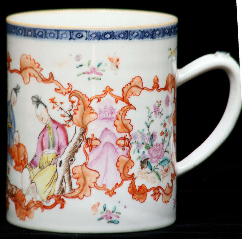 Chinese Export Porcelain Mug Ca. 1760