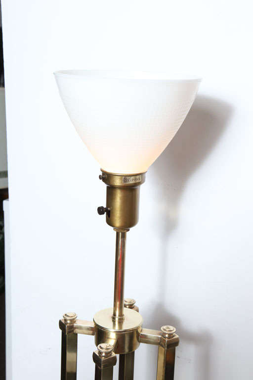 Unique Stiffel Tall Brass Lamp 4