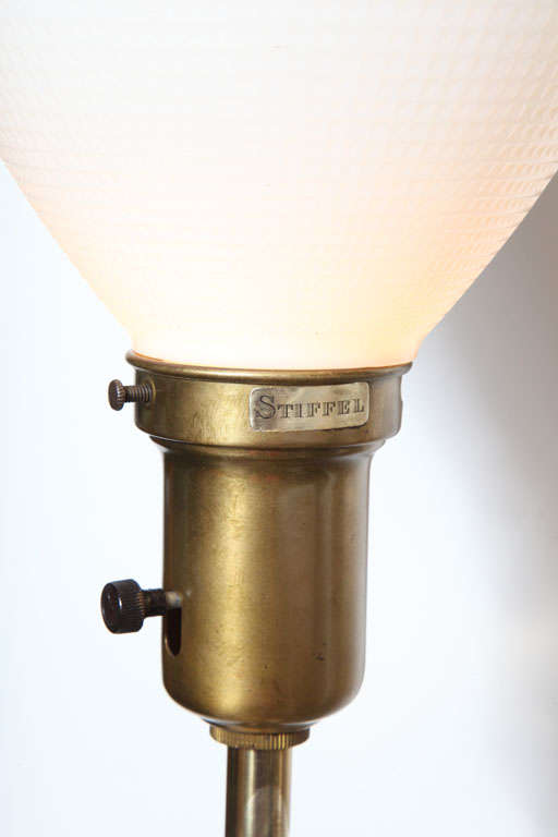 Unique Stiffel Tall Brass Lamp 5