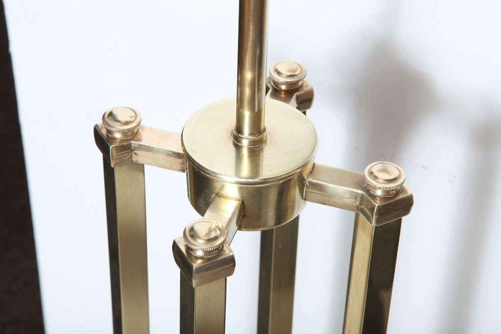 Unique Stiffel Tall Brass Lamp 6
