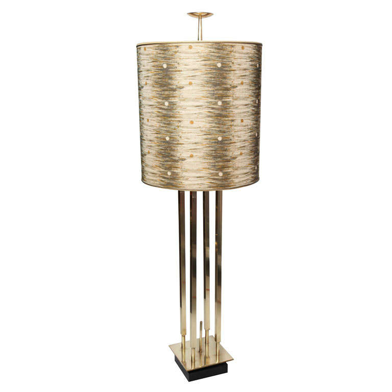 Unique Stiffel Tall Brass Lamp